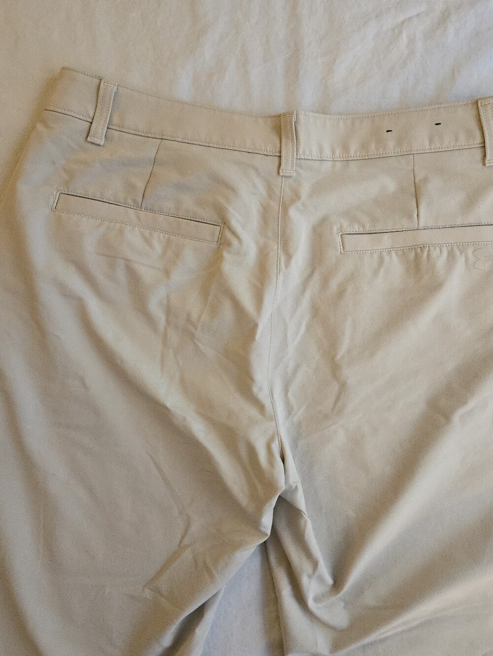 Under Armour 34W x 34L Tech Straight Golf Pants Khaki Chino Pants Light Tan EB3 - Picture 8 of 9